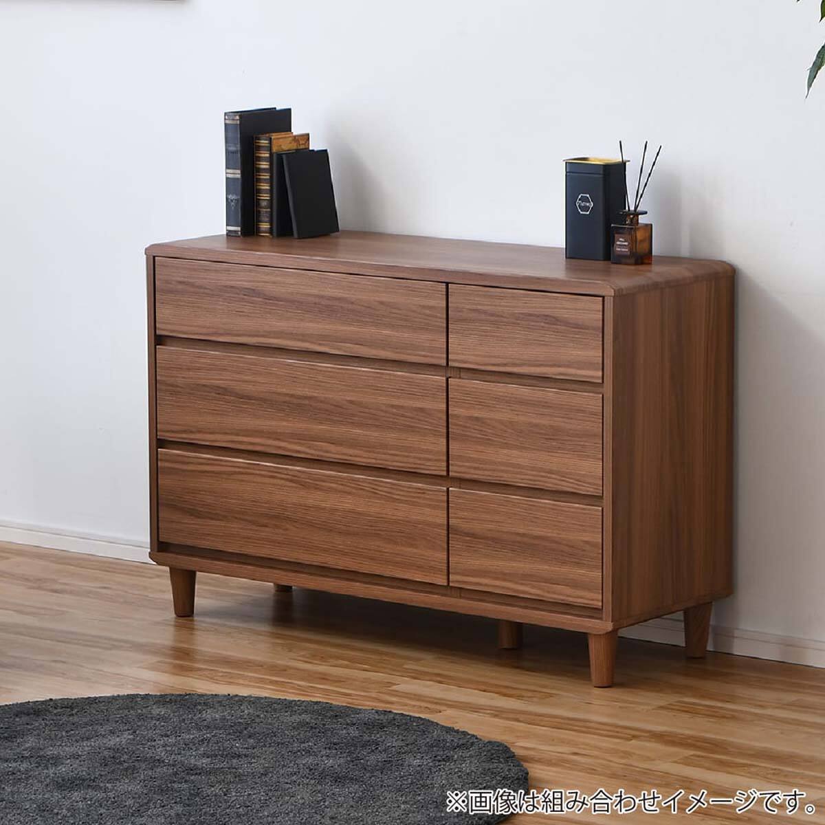 ローチェスト(スコット2 幅120cm 3段 BR)【島忠ホームズ商品