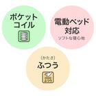 セミダブルマットレス(Nスリープ E2-03 GM BK) 2枚目画像
