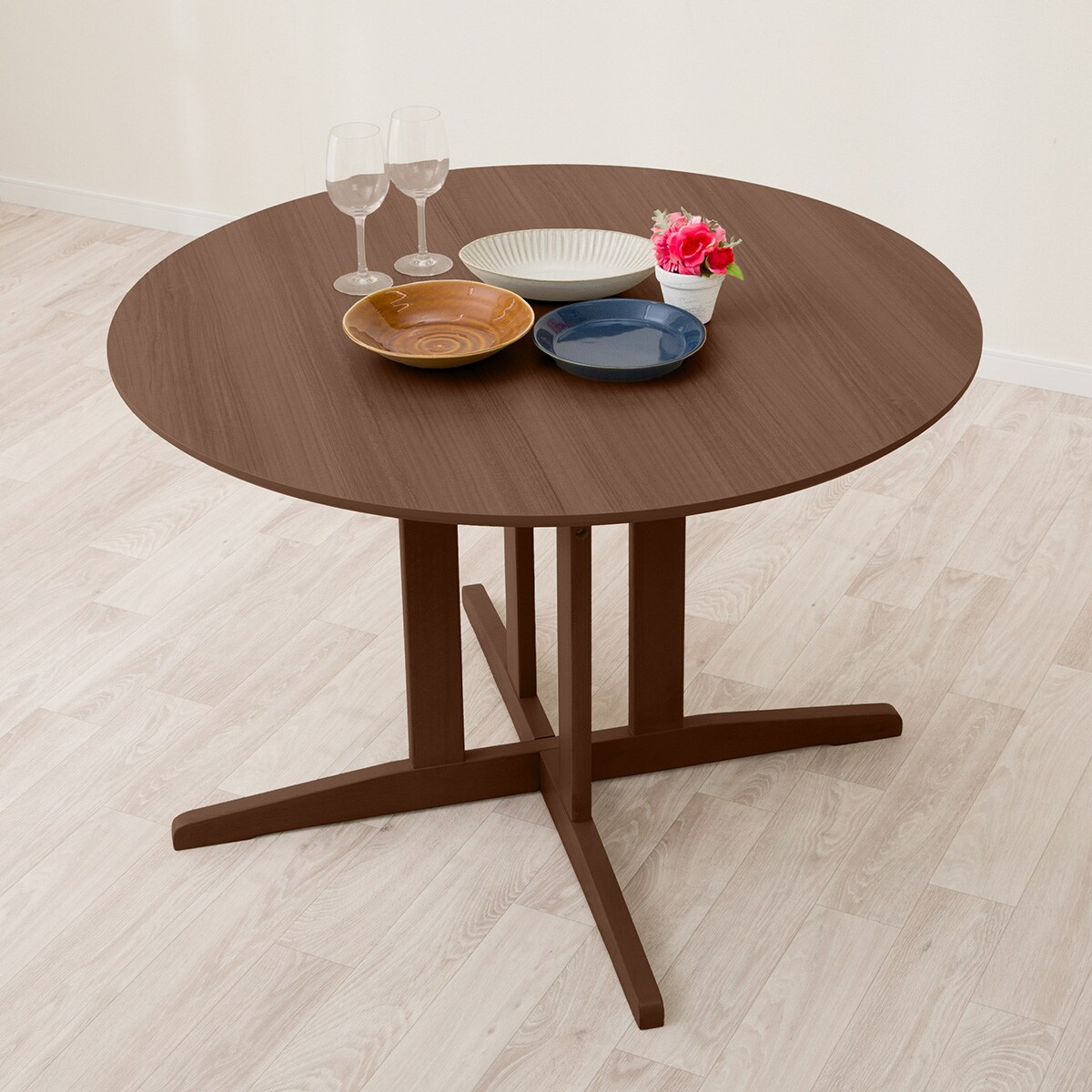 ダイニングテーブル(円形SJ603 105 MBR) | ニトリネット【公式】 家具