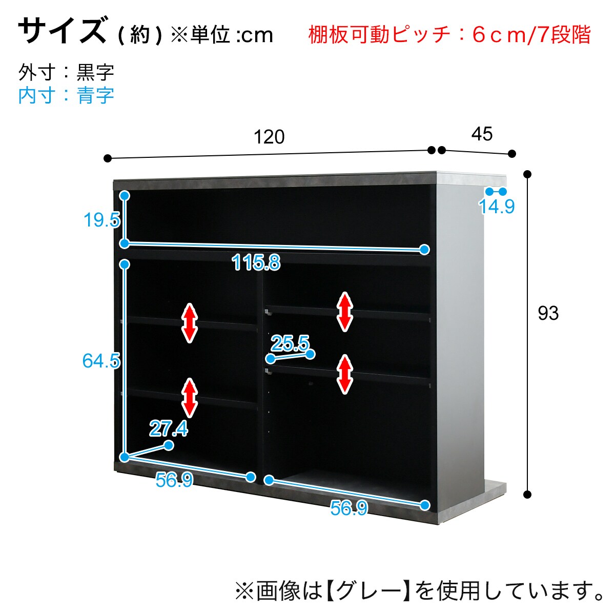 セラミック天板 バーカウンター (幅120cm ストレート LGY