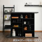 セラミック天板 バーカウンター (幅120cm コーナー LGY) 7枚目画像