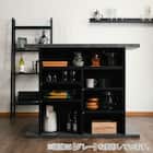 セラミック天板 バーカウンター (幅120cm コーナー LGY) 7枚目画像