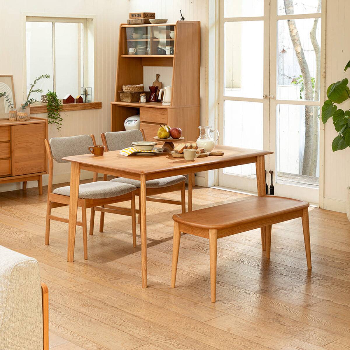 【セットで9万円】unico LOM ダイニング 3点セット② ダイニングテーブル(リレア 125 LBR)【島忠ホームズ商品】 | ニトリ