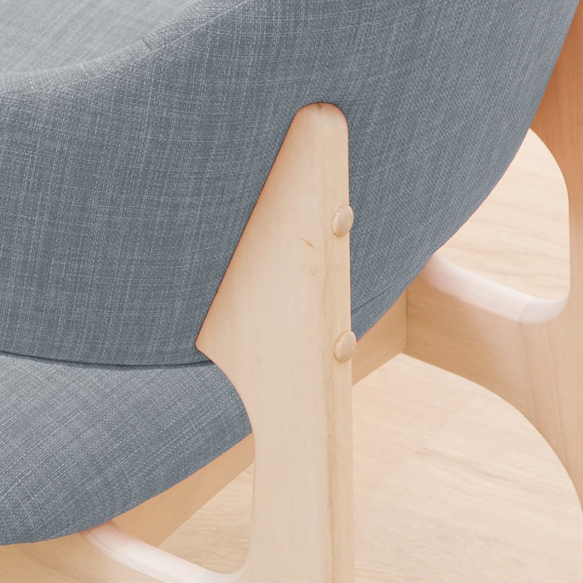 旧モデル】傷・汚れに強いファブリック リビングダイニング1人用チェア