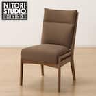 ソファのような座り心地のポケットコイルダイニングチェア(Nコレクション C-27AL MBR/AQ-BR) 1枚目画像