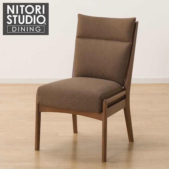 ソファのような座り心地のポケットコイルダイニングチェア(Nコレクション C-27AL MBR/AQ-BR) 1枚目画像