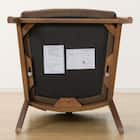 ソファのような座り心地のポケットコイルダイニングチェア(Nコレクション C-27AL MBR/AQ-BR) 12枚目画像