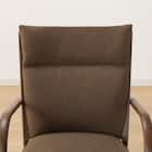 ソファのような座り心地のポケットコイルダイニングチェア(Nコレクション C-27肘付き MBR/AQ-BR) 8枚目画像