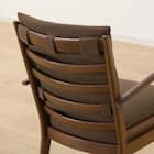 ソファのような座り心地のポケットコイルダイニングチェア(Nコレクション C-27肘付き MBR/AQ-BR) 12枚目画像