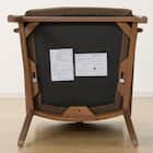 ソファのような座り心地のポケットコイルダイニングチェア(Nコレクション C-27肘付き MBR/AQ-BR) 13枚目画像