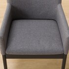 ソファのような座り心地のポケットコイルダイニングチェア(Nコレクション C-50肘付き BK/NSF-MGY) 9枚目画像