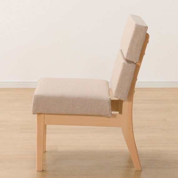 ソファのような座り心地のポケットコイルダイニングチェア(Nコレクション C-74 NA/AQ-BE) 10枚目画像