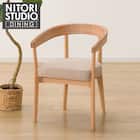 ソファのような座り心地のポケットコイルダイニングチェア(Nコレクション C-75 NA/AQ-BE) 1枚目画像