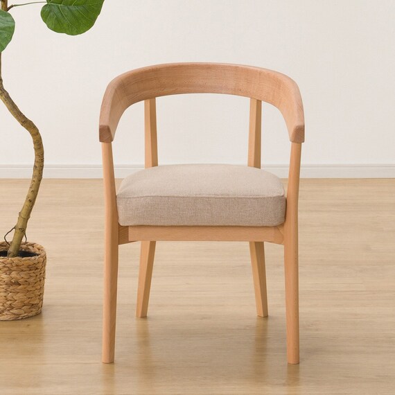 ソファのような座り心地のポケットコイルダイニングチェア(Nコレクション C-75 NA/AQ-BE) 6枚目画像