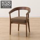 ソファのような座り心地のポケットコイルダイニングチェア(Nコレクション C-75 MBR/AQ-BR) 1枚目画像