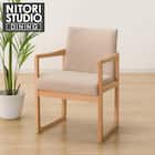 ダイニングチェア(Nコレクション C-70肘付き NA/AQ-BE) 1枚目画像