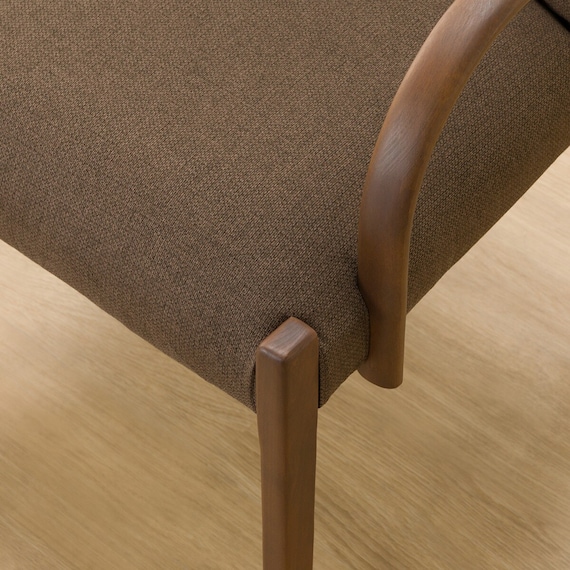 ダイニングチェア(Nコレクション C-10肘付き MBR/AQ-BR) 7枚目画像