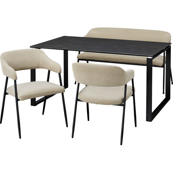 背もたれ付きダイニングベンチ(イジーBE) 16枚目画像