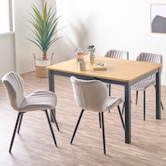 伸長式ダイニング5点セット (PRS120 / GD )