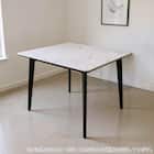 セラミックダイニングテーブル(セラミクス2 幅90cm WH)【島忠ホームズ商品】 1枚目画像