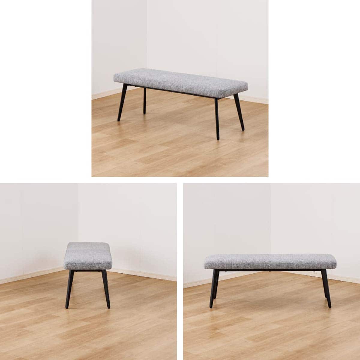 ダイニングベンチ(ロースト B3061 布張り GY)【島忠ホームズ商品