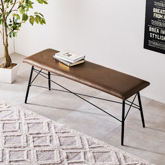 ビンテージ風ダイニングベンチ (DBR) 1枚目画像