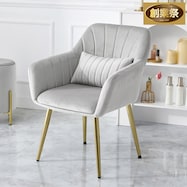 肌触りのよいエレガントチェア クッション付き