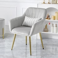 肌触りのよいエレガントチェア クッション付き