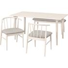 ダイニングテーブル4点セット(WY701 150 チェア/ベンチ WW) 1枚目画像