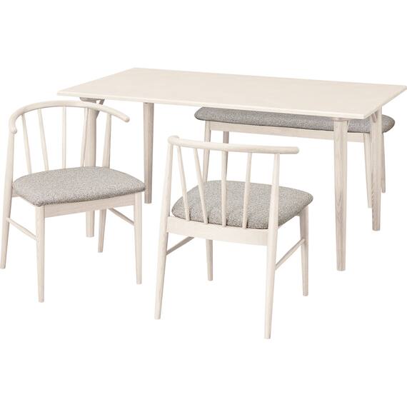 ダイニングテーブル4点セット(WY701 150 WW) 1枚目画像