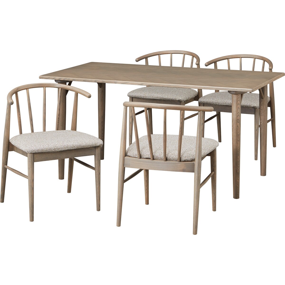 ニトリダイニングテーブルセット150cm ニトリ 幅150 ダイニングテーブル5点セット（DTアルナスDF150WW