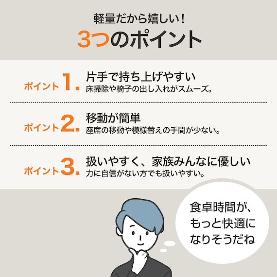 ダイニングチェア(WP333 LBR) 3枚目画像