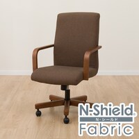 傷・汚れに強いファブリックダイニングチェア(HO101 回転式 肘付き NSF BR/MBR)