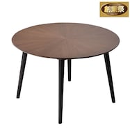 美しい木目が特徴の円形テーブル (幅110cm)【期間限定価格:11/28~1/5まで】