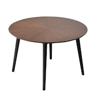 美しい木目が特徴の円形テーブル (幅110cm)