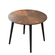 美しい木目が特徴の円形テーブル (幅90cm)