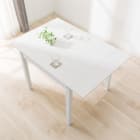 セラミック伸縮ダイニングテーブル(TA111 G85/120 WHWH) 1枚目画像