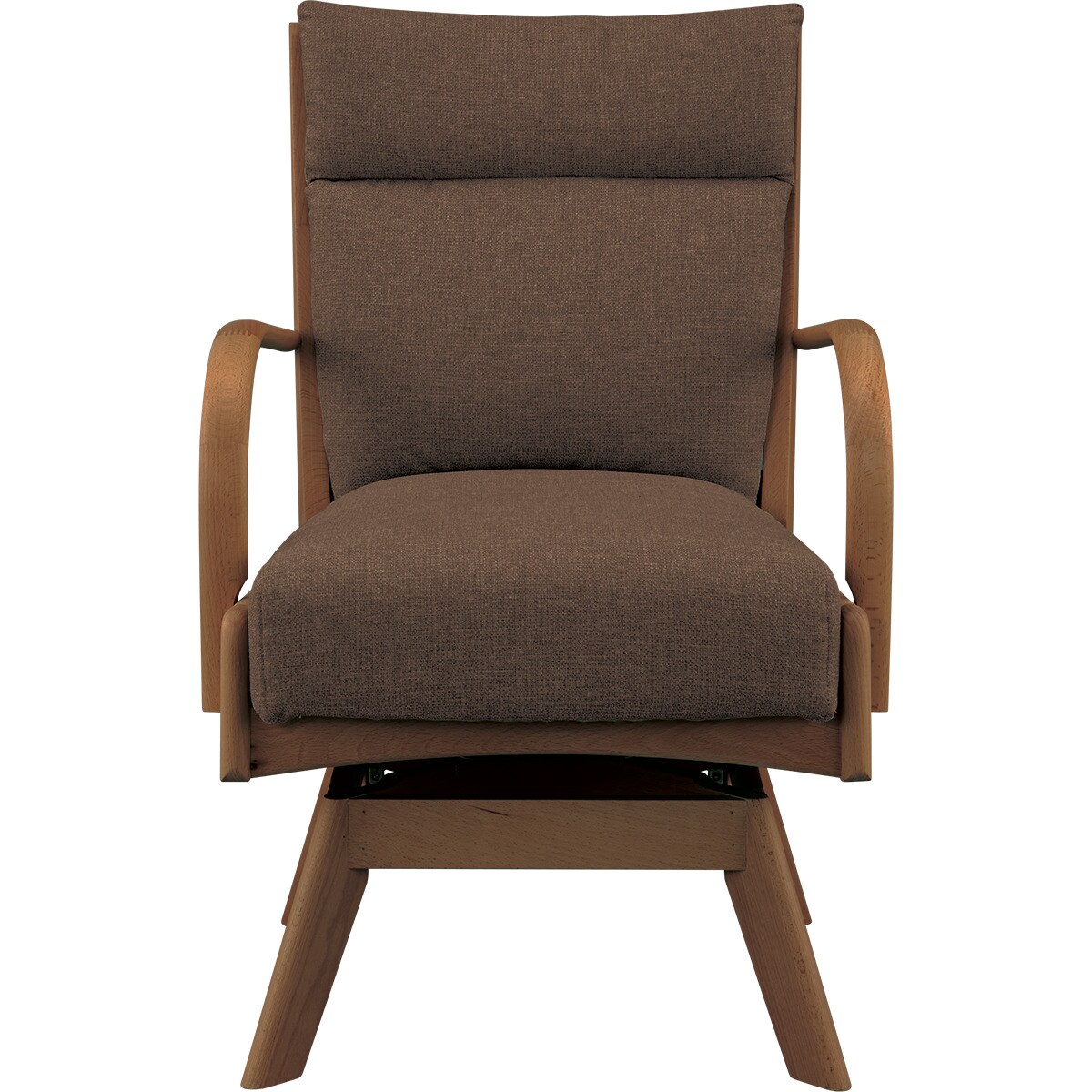 ソファのような座り心地のポケットコイルダイニング回転チェア(N