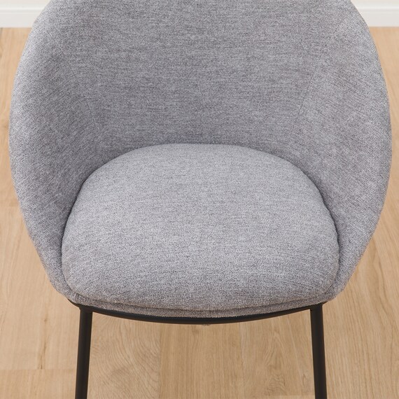 ダイニングチェア(TA333 ラウンド GY) 5枚目画像