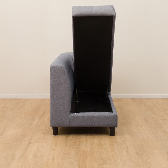 布張り左肘カウチソファセット(ボックス 2P/左カウチ AQ-MGY) 15枚目画像