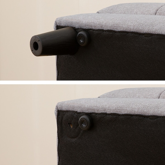 布張り左肘カウチソファセット(ボックス 2P/左カウチ AQ-MGY) 22枚目画像