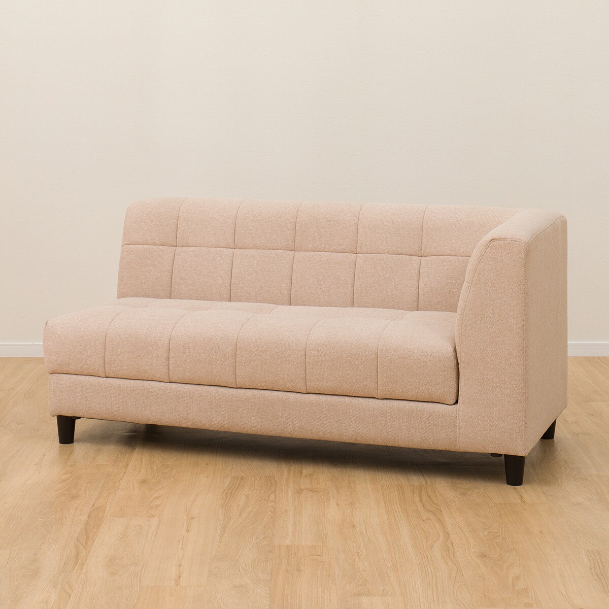 ニトリ左肘2人用布張りソファ　別売ベッドレスト付き ニトリ左肘2人用布張りソファ 別売ベッドレスト付き