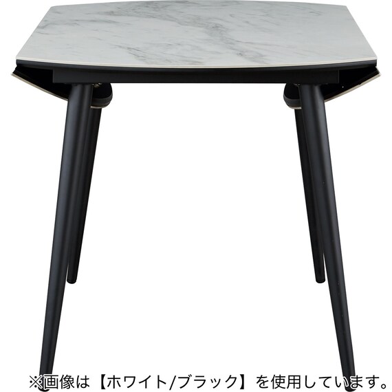 伸長式セラミックダイニングテーブル(セーラル TA777 GYBK) 5枚目画像