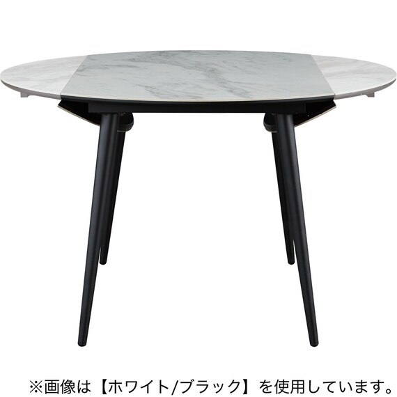 伸長式セラミックダイニングテーブル(セーラル TA777 GYBK) 10枚目画像