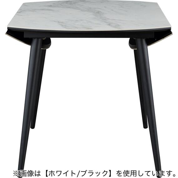 伸長式セラミックダイニングテーブル(セーラル TA777 BEBK) 3枚目画像