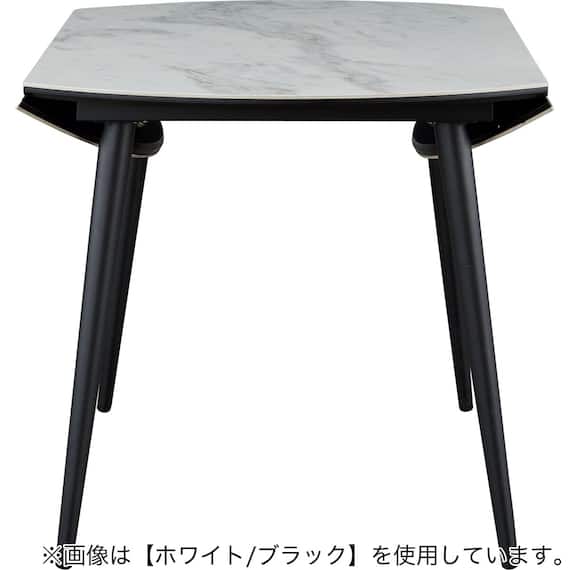 伸長式セラミックダイニングテーブル(セーラル TA777 BEBK) 3枚目画像