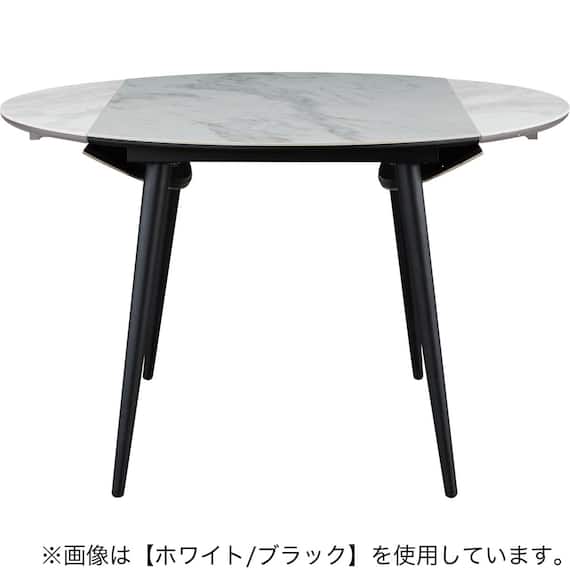 伸長式セラミックダイニングテーブル(セーラル TA777 BEBK) 8枚目画像
