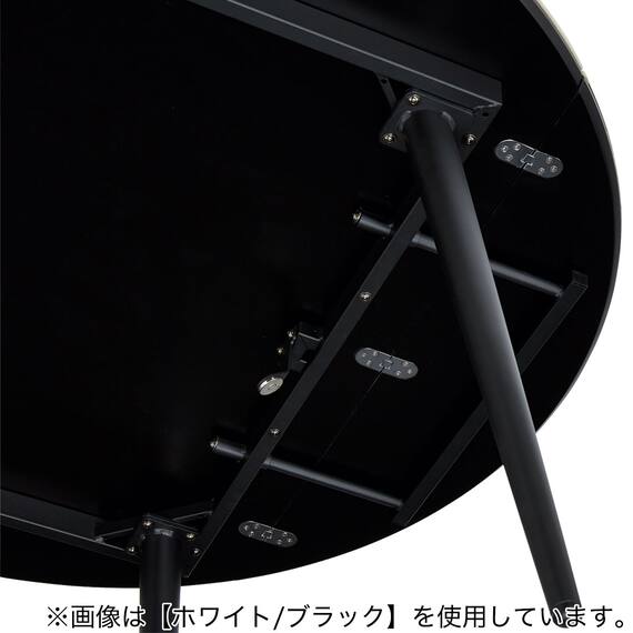 伸長式セラミックダイニングテーブル(セーラル TA777 BEBK) 9枚目画像