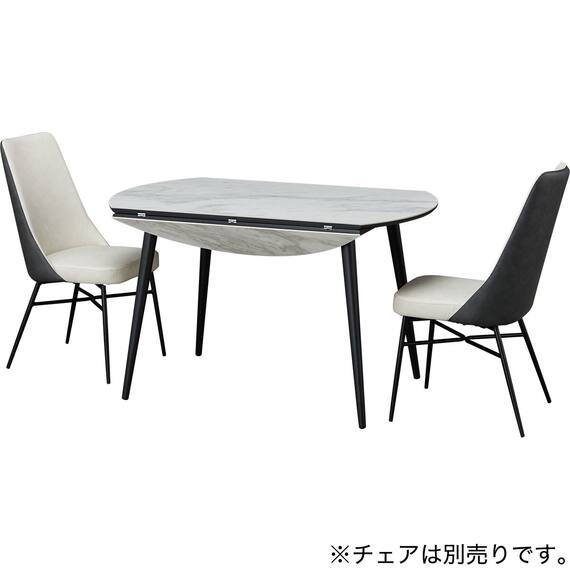 伸長式セラミックダイニングテーブル(セーラル TA777 BEBK) 12枚目画像