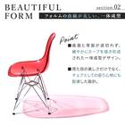 北欧風シェル型チェア(ZCN クリア 2脚) 4枚目画像